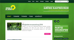 Desktop Screenshot of gruene-kaufbeuren.de