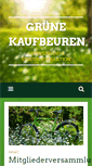 Mobile Screenshot of gruene-kaufbeuren.de